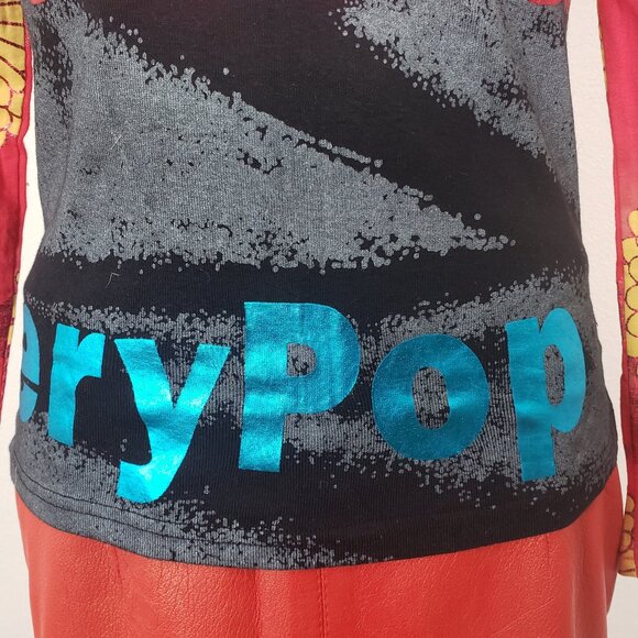 Rare Custo Barcelona Y2k Sz 2 Pop Long Sleeve Neiman Marcus PoP Art Japanese - Picture 4 of 7